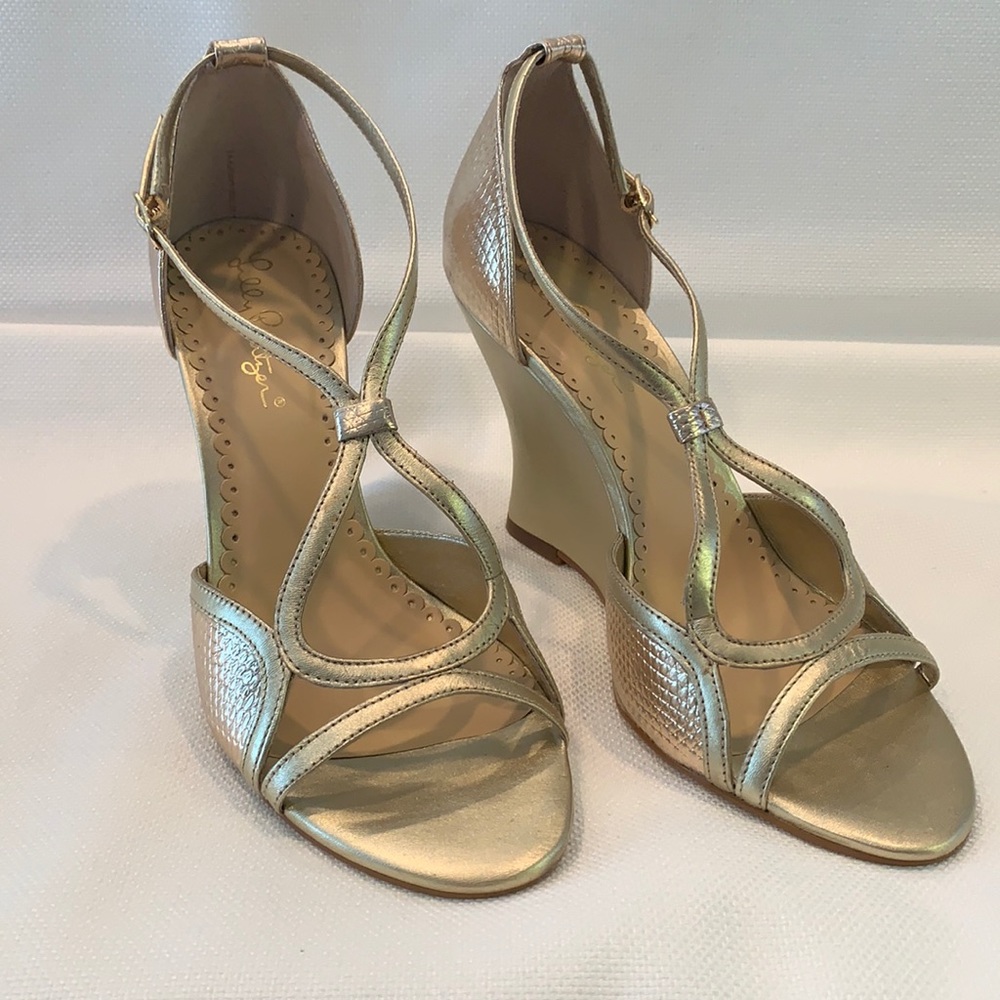 Lilly Pulitzer Janie Wedge Size 8